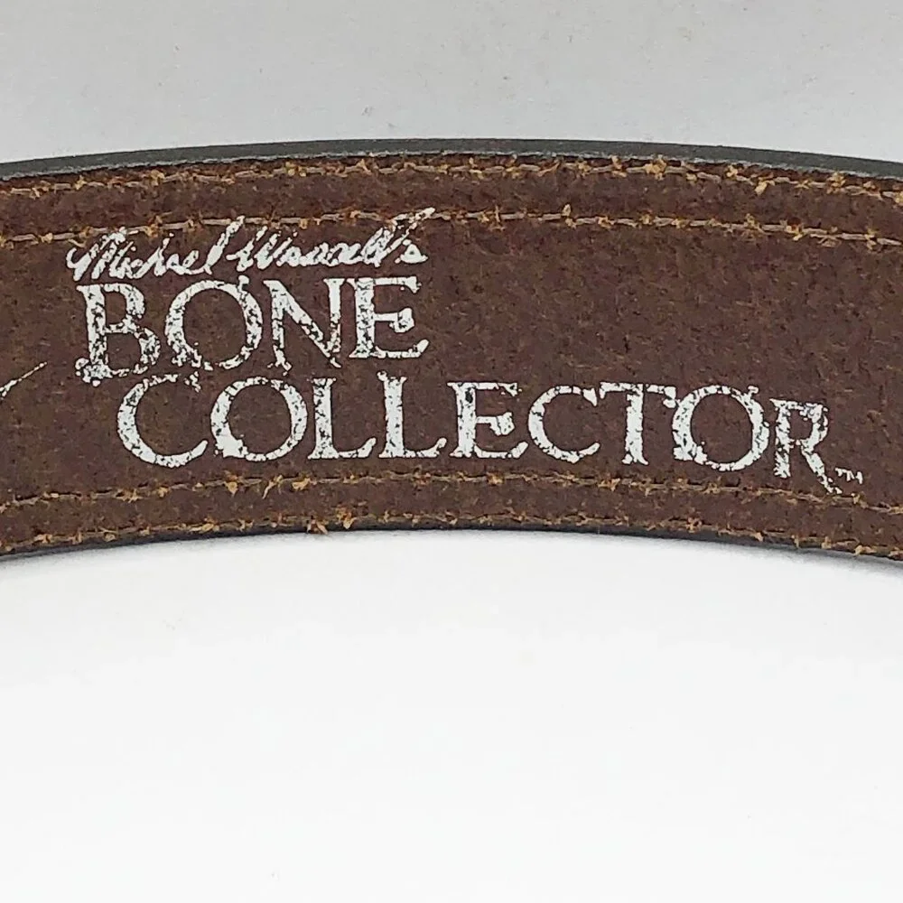 Michael Waddell's Bone Collector Brown Leather Belt Size 36